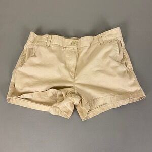 Joe Fresh‎ Khaki Shorts Women's Size 10 Beige Cotton Casual Summer Everyday